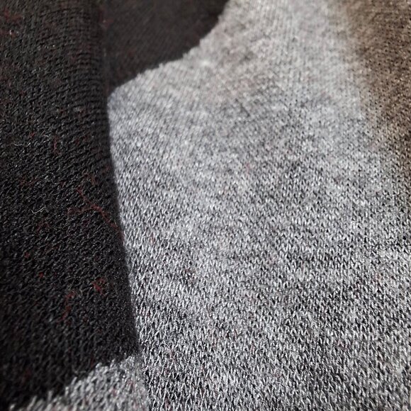 Bold Colorblock Midi Knit Bodycon Sheath Dress Size 2XL ¾ Sleeves Scoop Neck - Picture 6 of 11